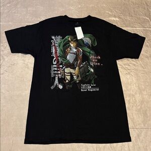 Attack On Titan Captain Levi Graphic Shirt Size Medium
